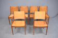 Vintage teak dining chair suite for reupholstery | Johannes Andersen - view 3