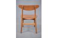 model ch30 dining chair with oak frame and teak backrest, produced 1954 by Carl Hansen & Son