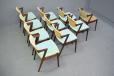 Midcentiry danish design set of 10 rosewood frame dining chairs for sale - Kai Kristiansen Model 42