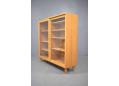 Vintage display bookcase with sliding glass doors  - BORGE MOGENSEN design