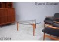 Svend Ellekaer round lounge table | Glass top