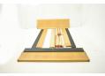 Danish design double bed frame can be dismantled without tools.
