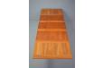 Henry Kjaernulf design vintage teak dining table with 2 pull out leaves for sale