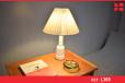 White ceramic table with blue shade | Soholm - view 1