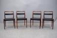 Set of 4 Kai Kristiansen rosewood and leather dining chairs | OD69 - view 4