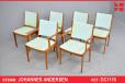 Vintage teak dining chair suite for reupholstery | Johannes Andersen - view 1