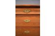 Scandinavian anique solid pine chest with 4 drawers.