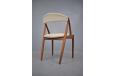 Model 32 teak dining chair designed by Kai Kristiansen.