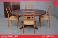 Oval rosewood dining table with pedestal leg | Dyrlund - view 1