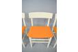 Farstrup set of 4 dining chairs in white painted finish and new upholstery