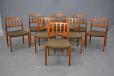 Niels Moller model 83 dining chairs in vintage teak | Set of 8 - view 6