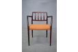 Rosewood armchair model 66 with seat ready to take new upholstery