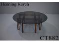 Henning Korch lounge table with glass top