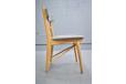 Midcentury light oak dining chair frames foor reupholstery