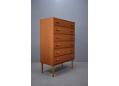 Carl Aage Skov design 6 drawer chest in teak made by Munch Mobler.