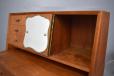 Midcentury bureau with locking drawer in teak for sale