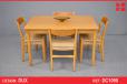 Vintage beech frame dining chairs from DUX, Sweden - view 1