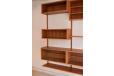 Midcentury Danish design modular shelving system produced by Randers Mobelfabrik