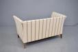 Classic box-frame 2 seat sofa in striped wool upholstery - view 8