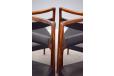 Set of 4 Kai Kristiansen rosewood and leather dining chairs | OD69 - view 7