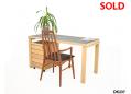 Beech desk with drawer unit | Melamine top