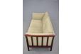 Modern 2 seat Asmara sofa with mahogany frame | Skalma - view 7