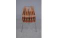 Hans Brattrud design SCANDIA chair in rosewood and chrome made by HOVE Mobler