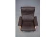 Vintage buffalo leather upholstered armchair by Skippers Mobelfabrik