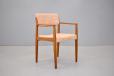 Vintage teak armchair with pink upholstery by BRAMIN - view 2