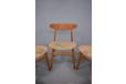 CH30 dining chairs with teak back support made y Carl Hansen & son