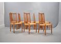 Mogens Kold produced teak dining chairs with papercord woven seats