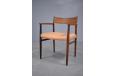 Arne Vodder vintage rosewood armchair with leather upholstery. - view 4