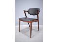The model 42 dining chair with vintage brazilian rosewood frame. Kai Kristiansen design