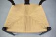 WIshbone dining chair with new woven papercord by Hans Wegner