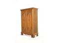 Danish 1930s antique design oak linen cabinet with panel doors. SOLD