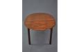 Midcentury danish design roswwood dining table with oval top