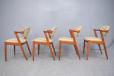 Set of 4 teak dining chairs with elbow rests | Kai Kristiansen Design - view 2