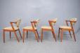 Set of 4 teak dining chairs with elbow rests | Kai Kristiansen Design - view 2