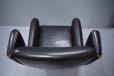 Illum Wikkelso vintage black leather armchair 1961 - view 9