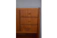 Vintage teak vanity unit with pull out writing desk - view 9