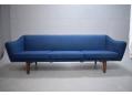 Blue fabric upholstered ML90 3 seat sofa by Mikael Laursen