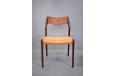 Midcentury Danish design rosewood dining chair model 71 by Niels Moller
