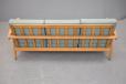 Hans Wegner Model GE240/3 sofa in light oak produced by Getama