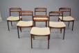 Set of 6 rosewood dining chairs produced 1975 by Chr Jessen Mobelfabrik
