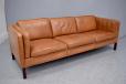 Model 78 vintage 3 seater box leather sofa | Gunnar Grandt - view 5