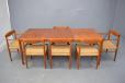 Vintage teak Henry W Klein dining table and chairs set | BRAMIN - view 8