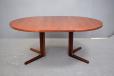 Gudme Mobelfabrik rosewood pedstal dining table designed in the 1970s produced by Gudme Mobelfabrik