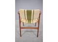 Curved back teak frame armchair, 1960s Danish design