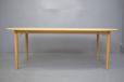 Danish design oval dining table in solid oak with soaped wash finish