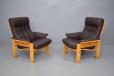 Vintage beech armchair produced by Skippers Moelfabrik